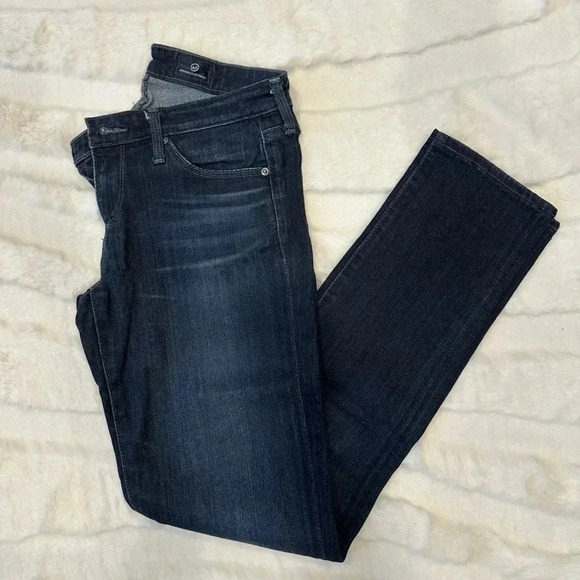 AG The Stevie Petite Slim Straight Jeans Blue 25P - Picture 1 of 6
